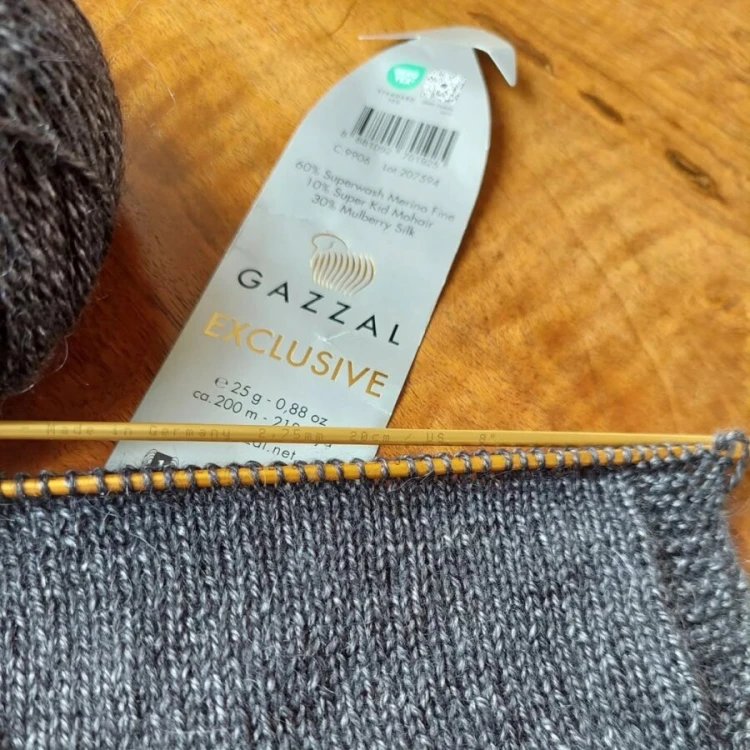 Włóczka Gazzal Exclusive 9906 grafitowy