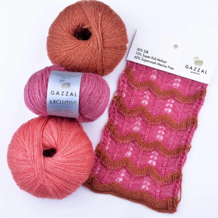 Włóczka Gazzal Exclusive 9944 różowy