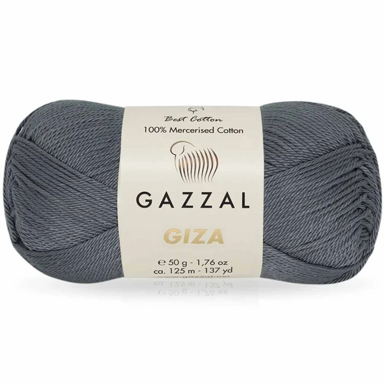 Włóczka Gazzal Giza 2455 ciemny szary