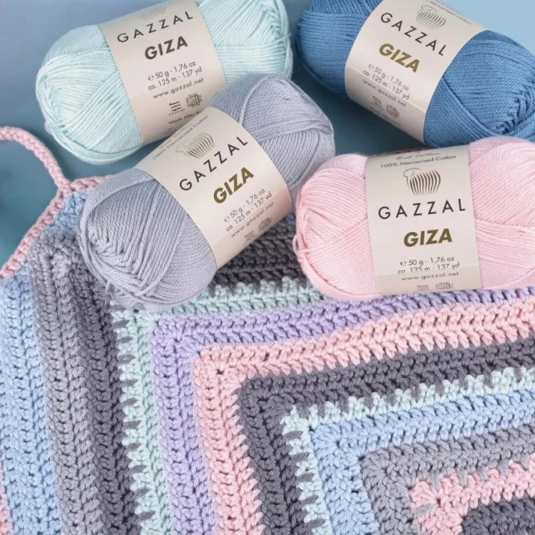 Włóczka Gazzal Giza 2456 popielaty