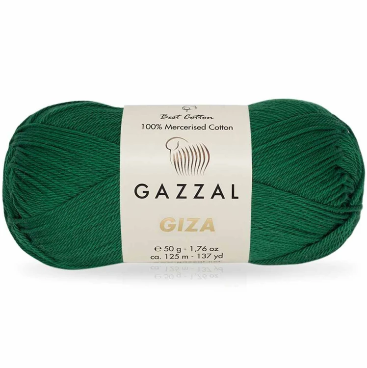 Włóczka Gazzal Giza 2461 butelkowa zieleń