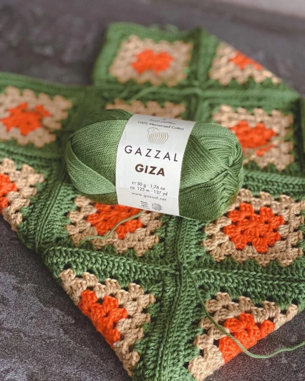Włóczka Gazzal Giza 2462 khaki