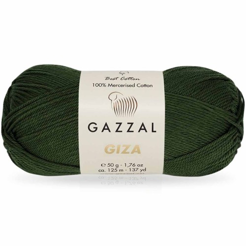 Włóczka Gazzal Giza 2463 zgniła zieleń