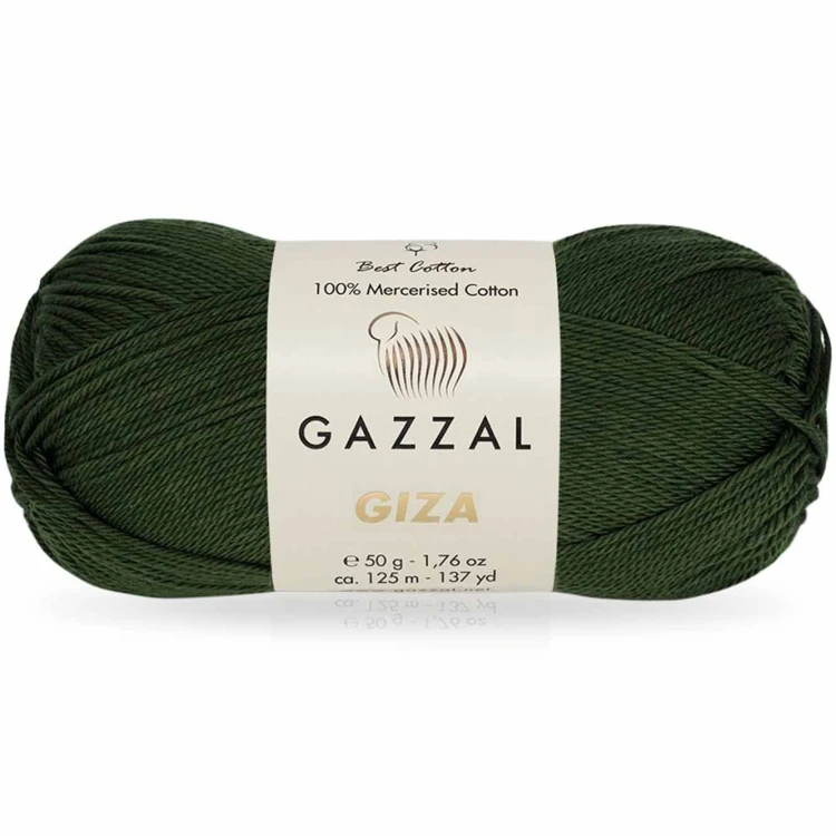 Włóczka Gazzal Giza 2463 zgniła zieleń