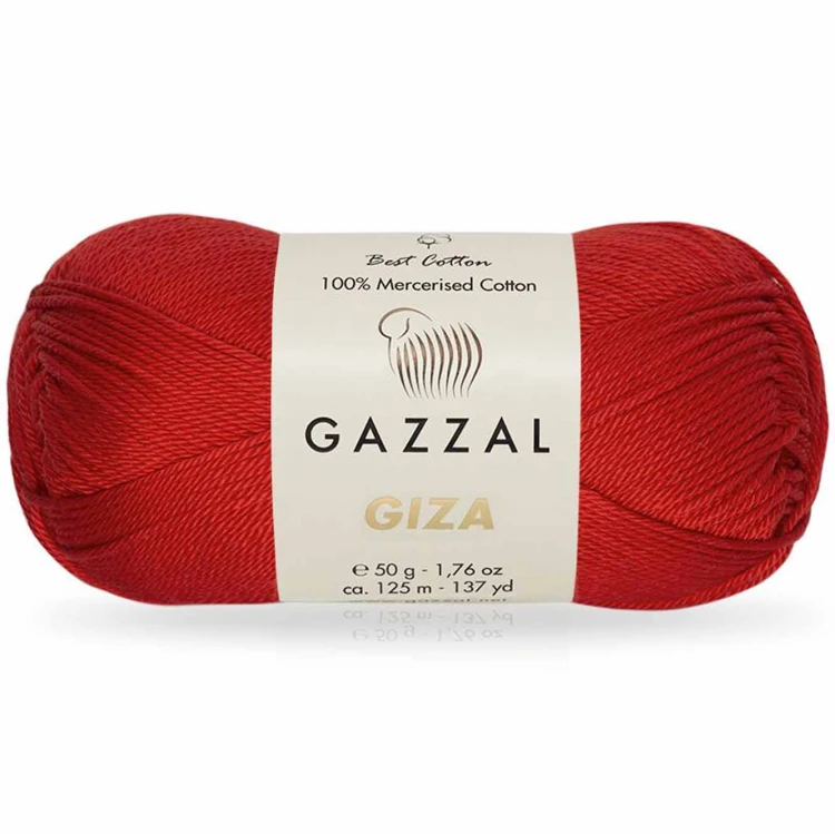 Włóczka Gazzal Giza 2466 czerwony