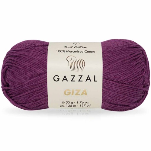 Włóczka Gazzal Giza 2467 śliwkowy