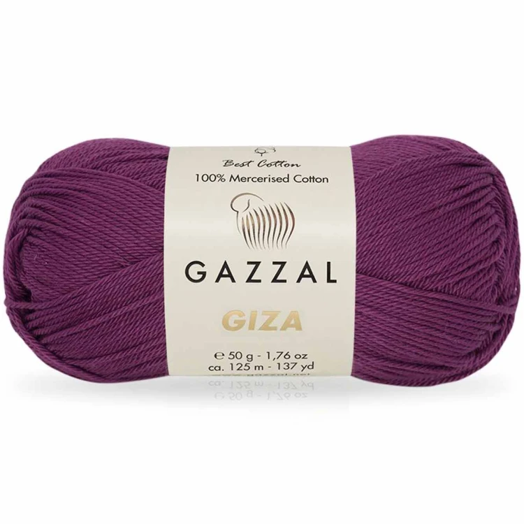 Włóczka Gazzal Giza 2467 śliwkowy