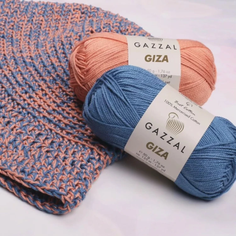 Włóczka Gazzal Giza 2475 ciemny niebieski