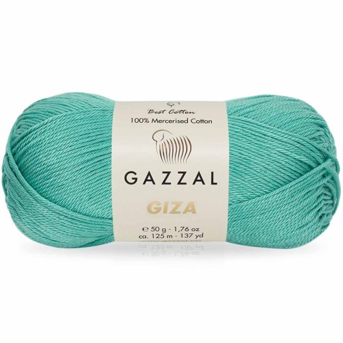 Włóczka Gazzal Giza 2481 ciemny miętowy