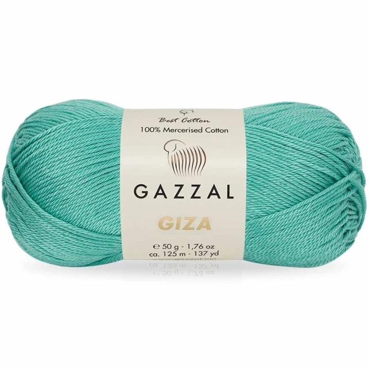 Włóczka Gazzal Giza 2481 ciemny miętowy