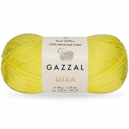 Włóczka Gazzal Giza 2483 cytrynowy