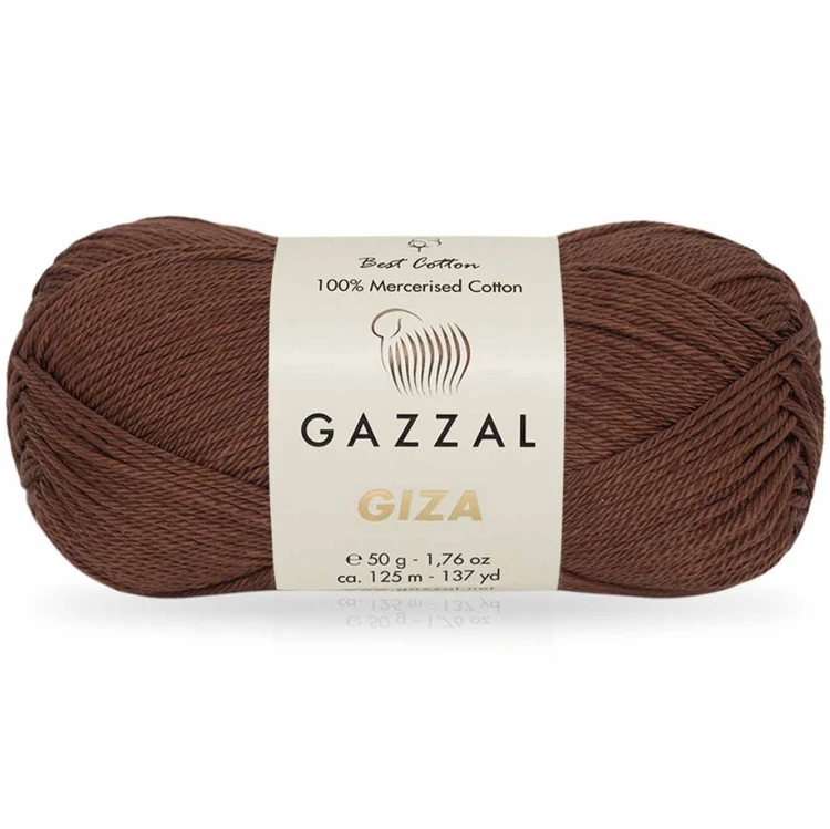 Włóczka Gazzal Giza 2485 brązowy