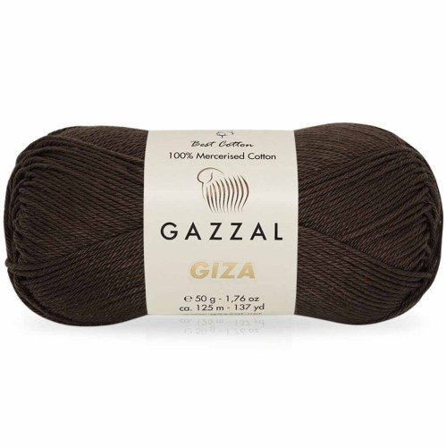 Włóczka Gazzal Giza 2486 ciemny brązowy