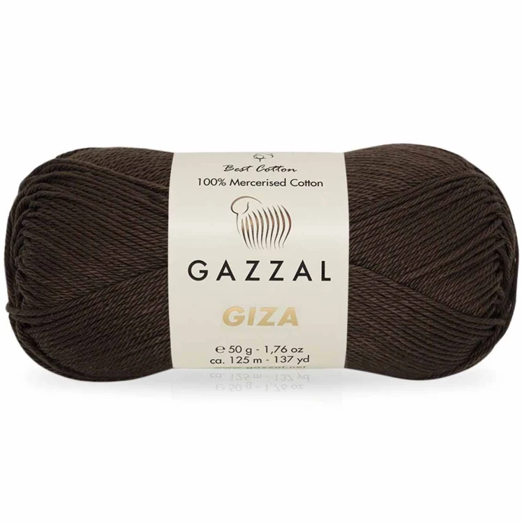 Włóczka Gazzal Giza 2486 ciemny brązowy