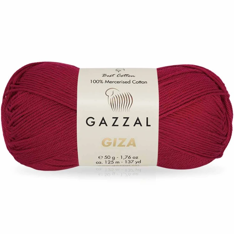 Włóczka Gazzal Giza 2487 wiśniowy