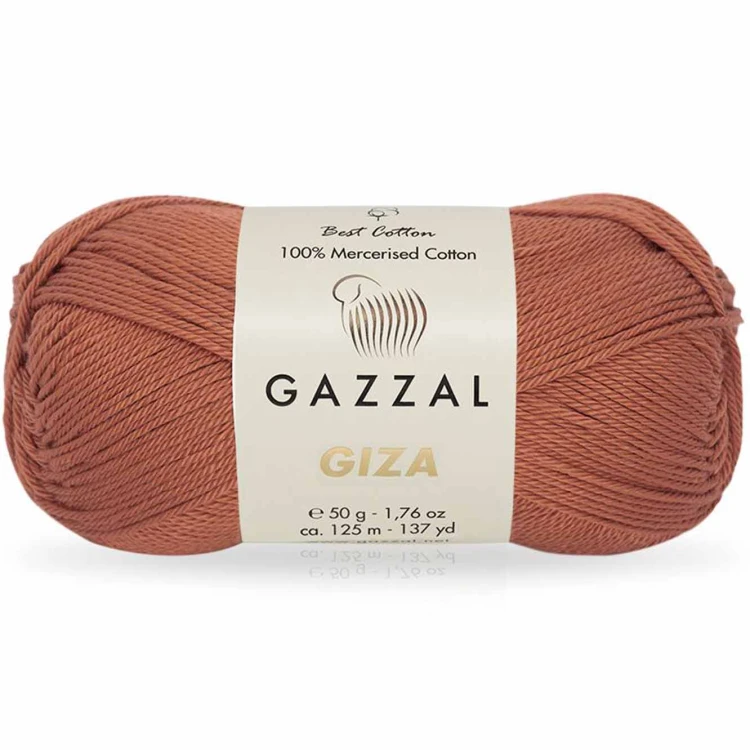 Włóczka Gazzal Giza 2490 terakota
