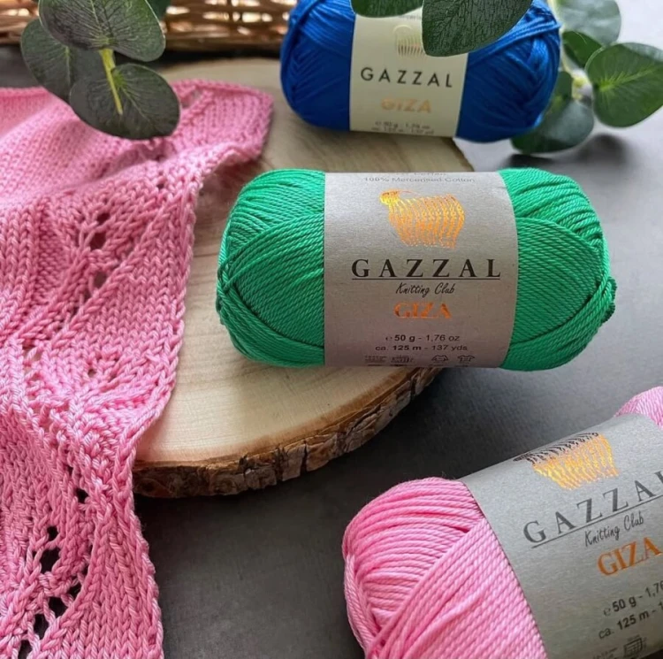 Włóczka Gazzal Giza 2492 różowy