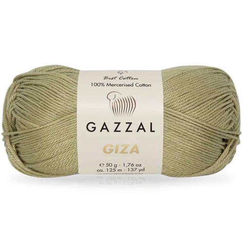 Włóczka Gazzal Giza 2494 beżowozielony