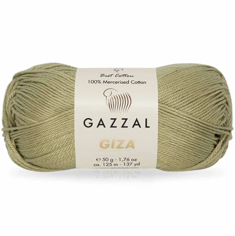 Włóczka Gazzal Giza 2494 beżowozielony