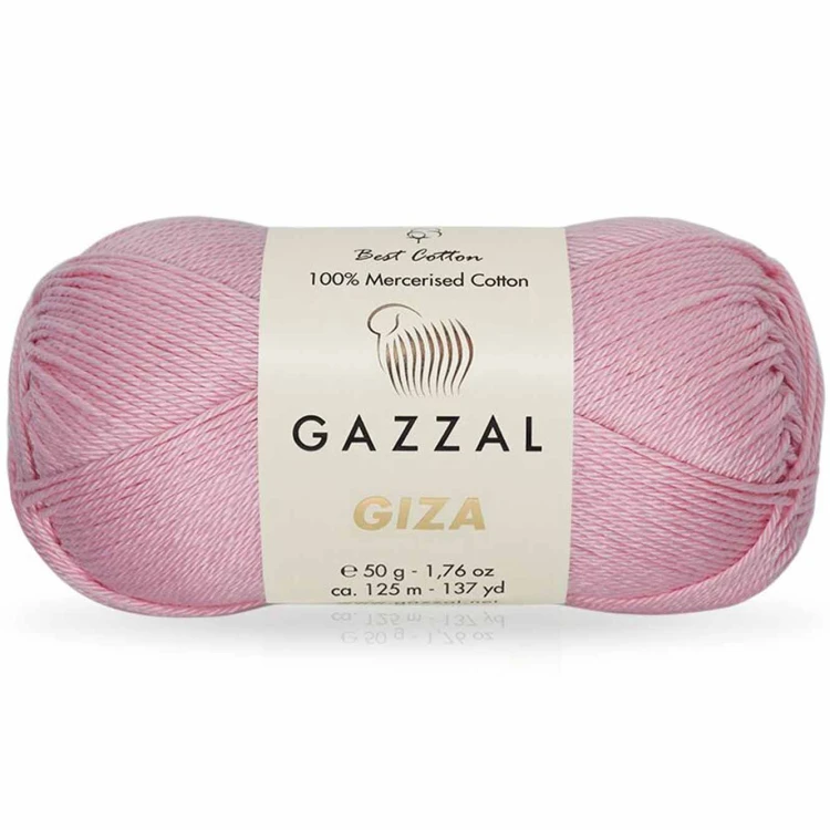 Włóczka Gazzal Giza 2496 jasny różowy