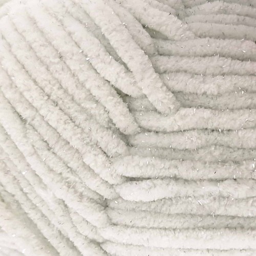 Włóczka Luna Art Baby Fox Glitter 820-03 szarozielony