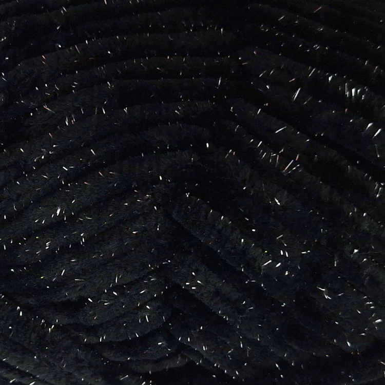 Włóczka Luna Art Baby Fox Glitter 820-10 czarny