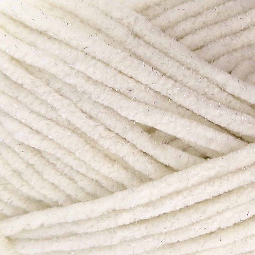 Włóczka Luna Art Baby Fox Glitter 820-02 kremowy