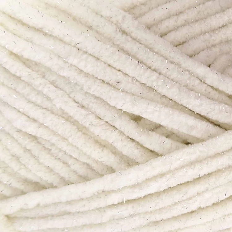 Włóczka Luna Art Baby Fox Glitter 820-02 kremowy