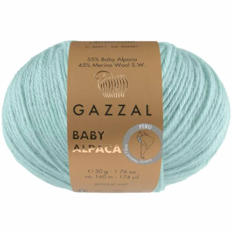 Włóczka Gazzal Baby Alpaca 46022 lodowy
