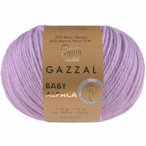 Włóczka Gazzal Baby Alpaca 46025 lawenda