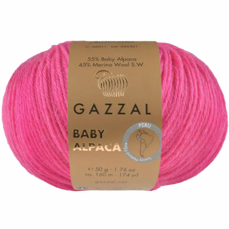 Włóczka Gazzal Baby Alpaca 46028 różowy
