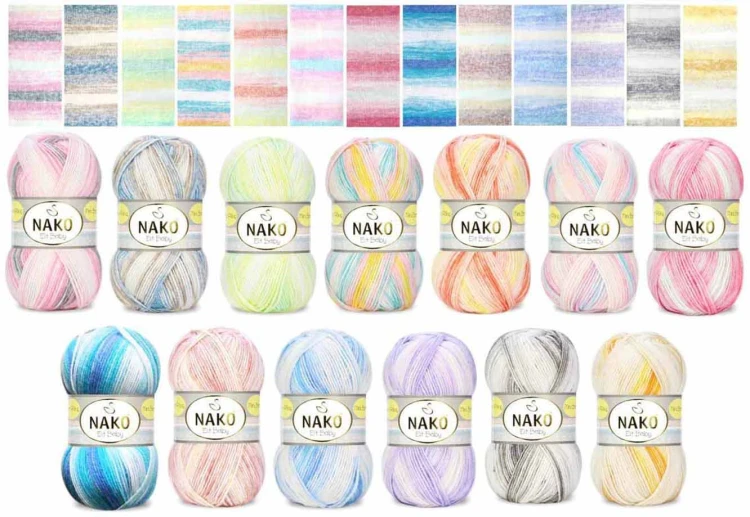 Włóczka Nako Elit Baby Mini Batik