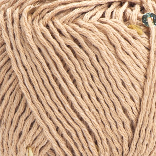 Włóczka YarnArt Cotton Gold Paillettes 7105 ciepły beżowy