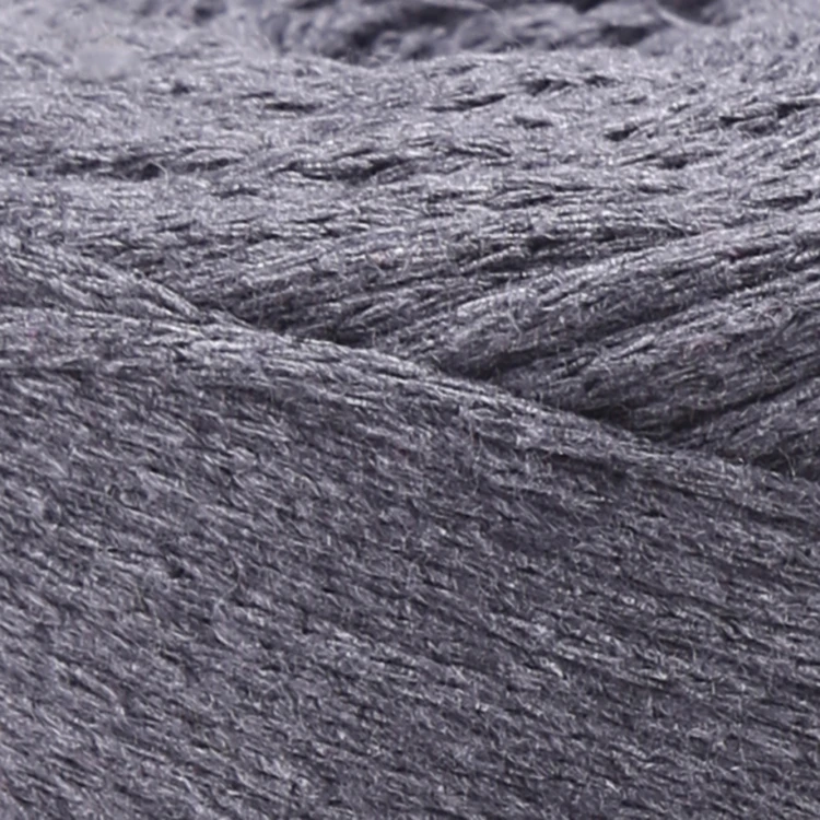 Sznurek YarnArt macrame cotton 758 ciemny szary
