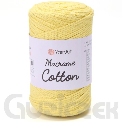 Sznurek YarnArt macrame cotton 754 cytrynowy