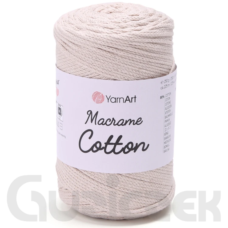 Sznurek YarnArt macrame cotton 753 jasny beżowy