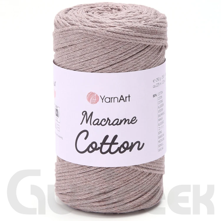 Sznurek YarnArt macrame cotton 768 ciemny beżowy