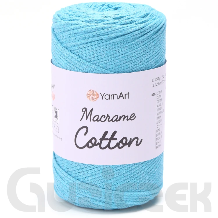Sznurek YarnArt macrame cotton 763 turkusowy