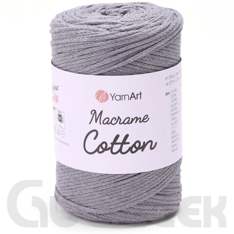 Sznurek YarnArt macrame cotton 774 szary