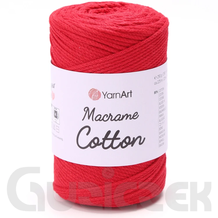Sznurek YarnArt macrame cotton 773 czerwony