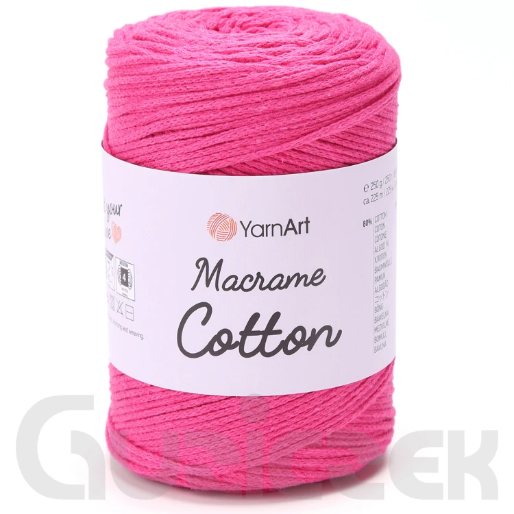 Sznurek YarnArt macrame cotton 771 fuksjowy