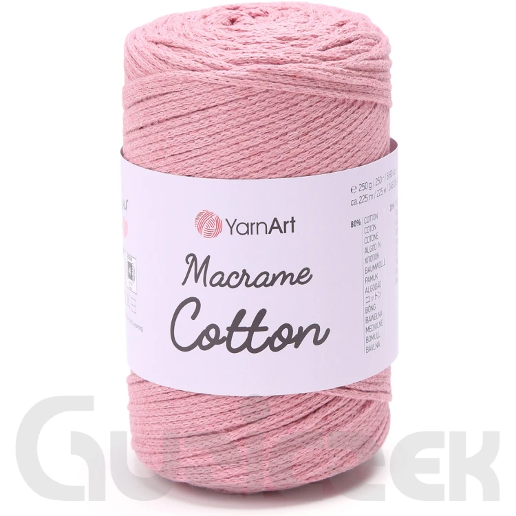 Sznurek YarnArt macrame cotton 792 brudny różowy