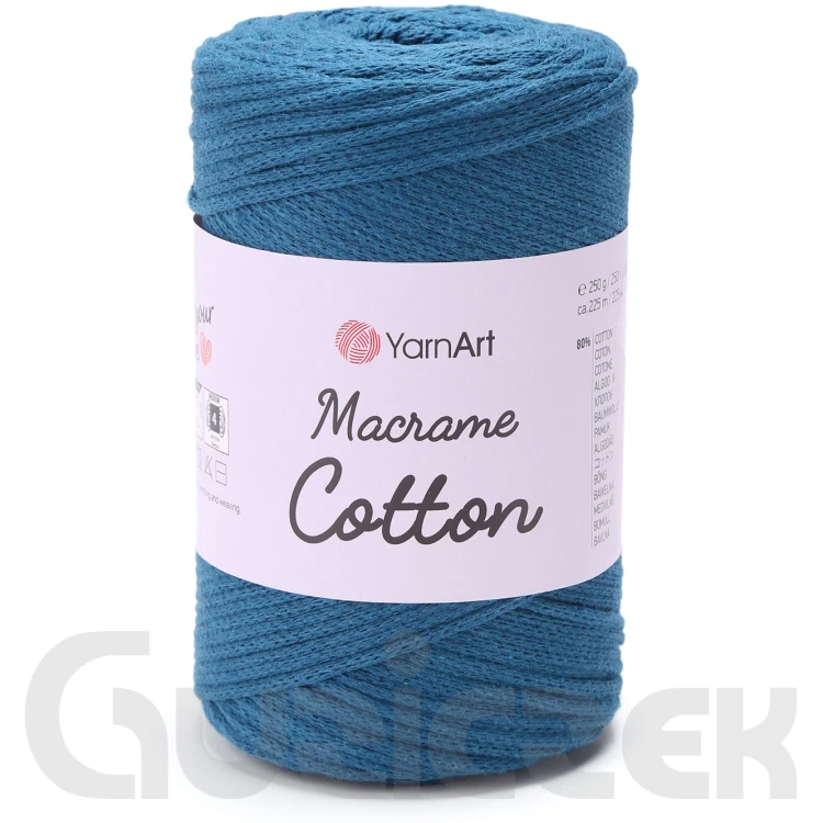Sznurek YarnArt macrame cotton 789 ciemny turkusowy