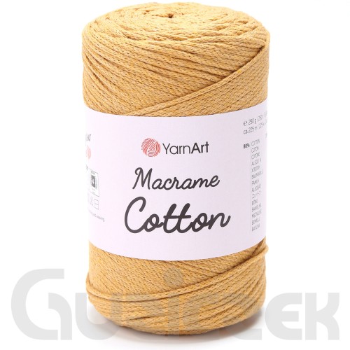Sznurek YarnArt macrame cotton 796 musztardowy