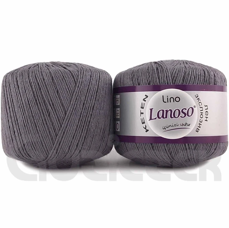 Włóczka Lanoso Lino 953 grafitowy