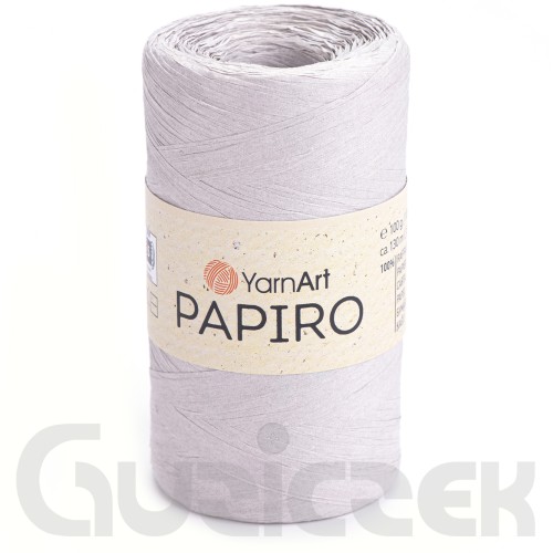 Rafia YarnArt Papiro 1301 popielaty