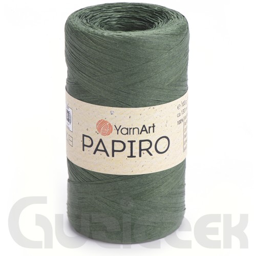 Rafia YarnArt Papiro 1312 ciemny zielony