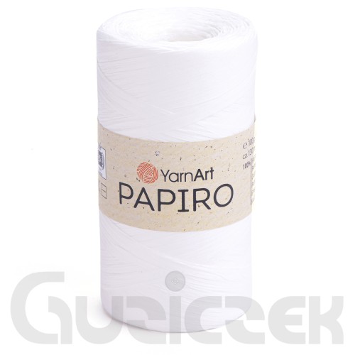 Rafia YarnArt Papiro 1311 biały