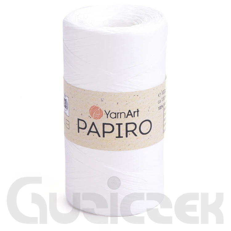 Rafia YarnArt Papiro 1311 biały