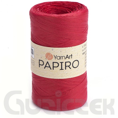 Rafia YarnArt Papiro 1310 czerwony